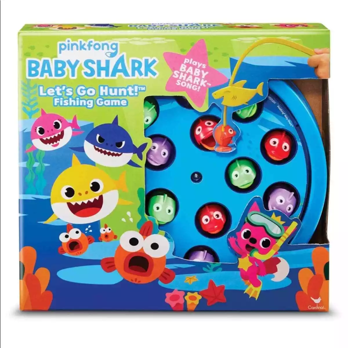 Pinkfong Baby Shark Let's Go Hunt Musical Fishing Game for Families & Kids  NEW