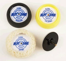 Buff And Shine TP-325W Kit Buffing Pad 3" With Backing Pad