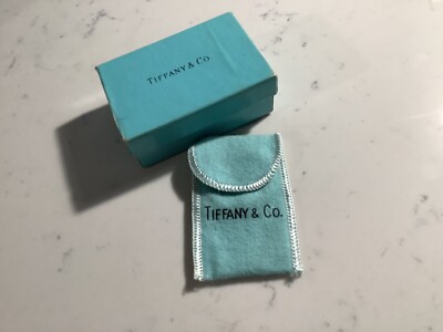 ORIGINAL BOX POUCH AUTHENTIC SIGNED TIFFANY & CO STERLING SILVER