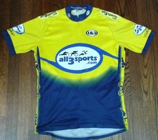 Louis Garneau All3Sports.com Half Zip Cycling Triathalon Jersey L / XL