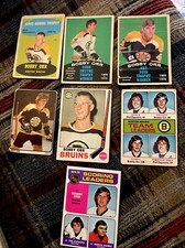 1960/70S BOBBY ORR 7 CARD LOT OPC TOPPS NHL HOCKEY BOSTON BRUINS O-PEE-CHEE AHL
