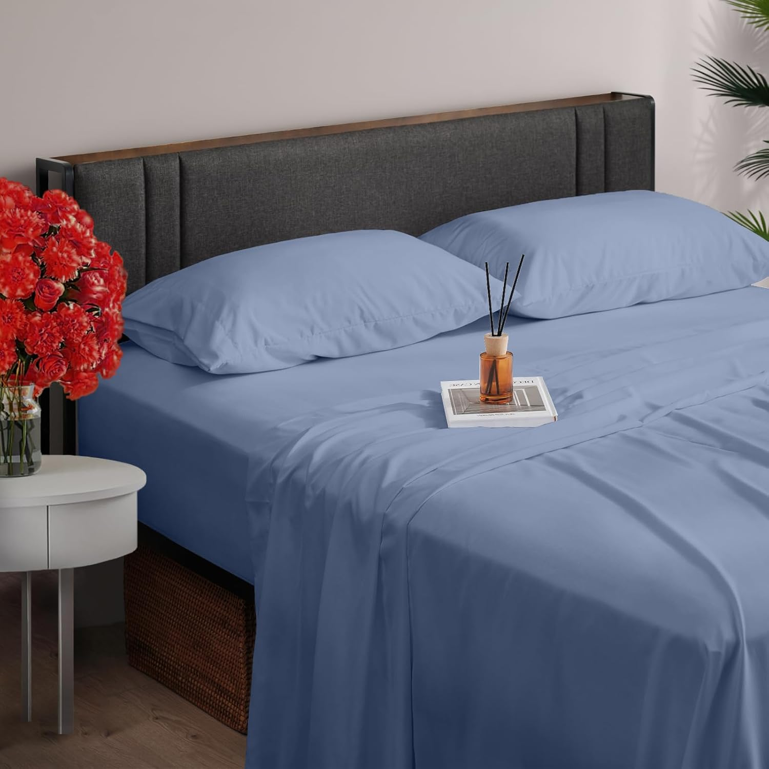 Luxury 4-Piece Queen Bed Sheet Set – Hotel Quality Certified Softness