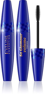 Eveline So Glamour Volume Mascara Black 10ml   Thickening, Defining, Nourishing