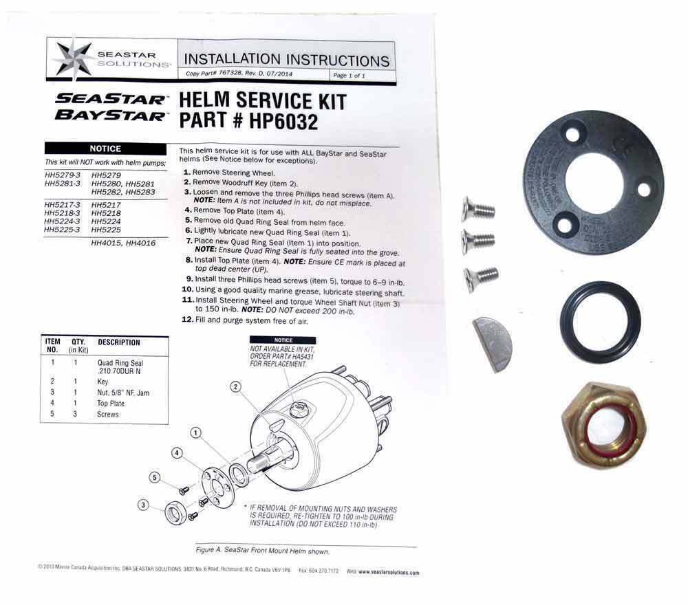 Купить TELEFLEX HELM SERVICE KIT HP6032 BAYSTAR SEASTAR SHAFT на Аукцион из Америки с доставкой