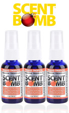 Scent Bomb 100 Oil Based Concentrated Air Freshener Spray, MANGO TROPICL 3 Pack