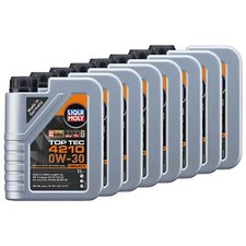 Motor&ouml;l Top Tec 4210 0W-30 LIQUI MOLY 8 X 1 Liter f&uuml;r Mercedes BMW Dacia Honda