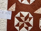 Antique Quilt, Early 1900s, Brown Snowflake Design, 77”x66” — photo 4