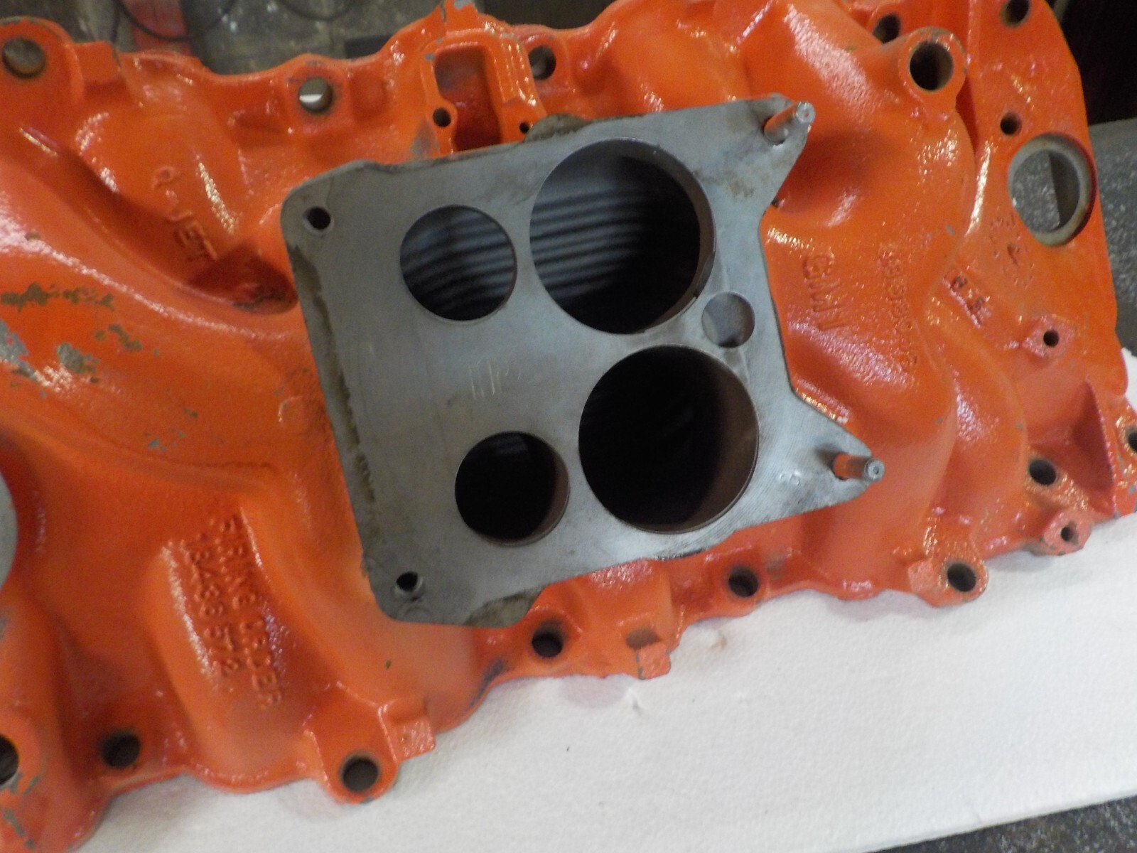 Big Block Chevrolet Quadrajet Intake Manifold 3888948 Dated K65 eBay