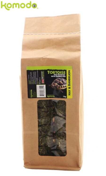 KOMODO TORTOISE HAY COOKIES WITH DANDELION DELICIOUS HAY TREAT 1KG UK MADE