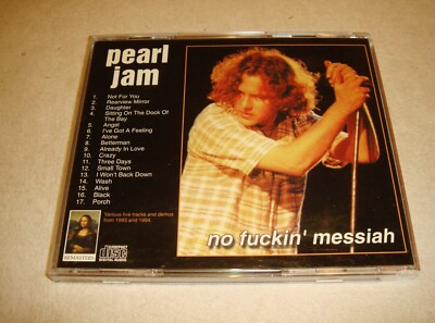 PEARL JAM  no Fuc--n  messiah MEGA RARE promo advance CD