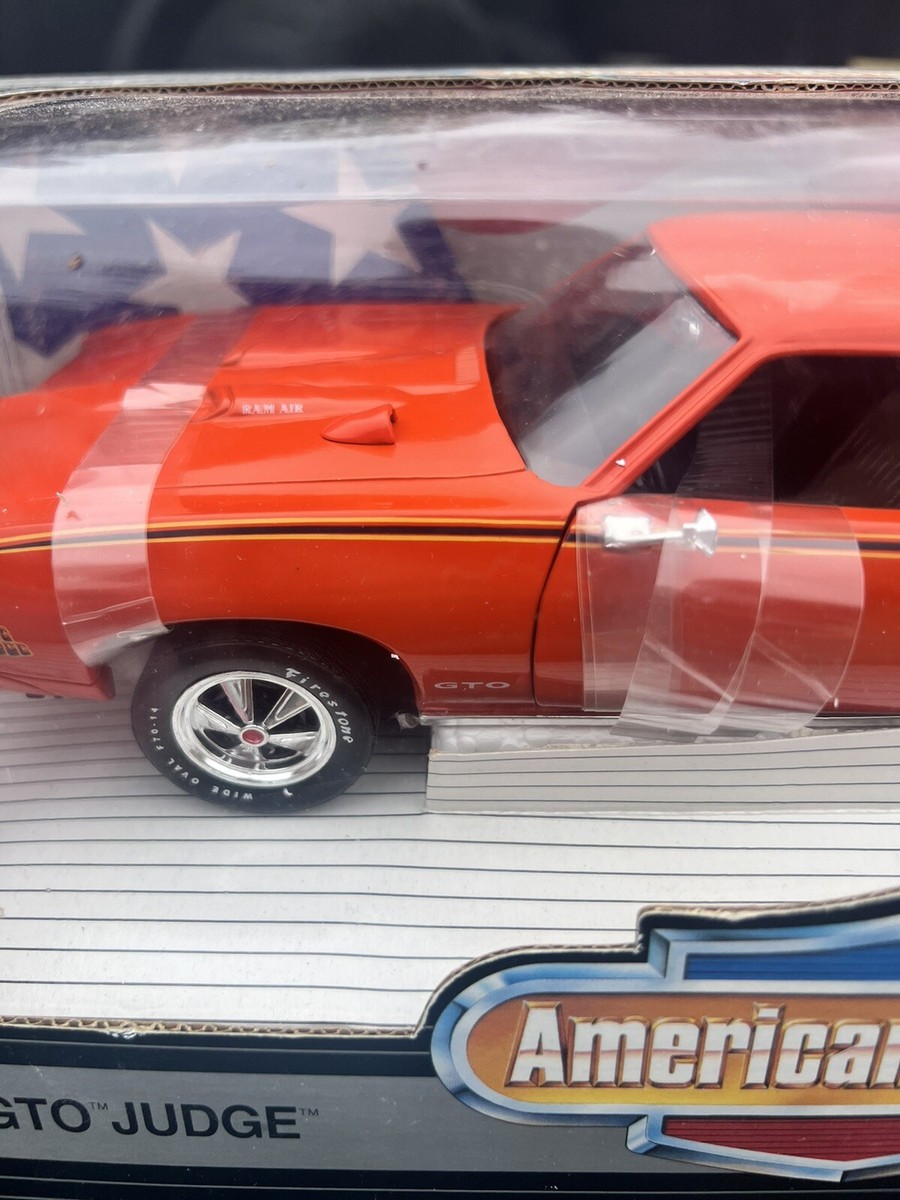 Ertl 1/18 1969 Pontiac GTO Judge Carousel Red Orange 7467 American