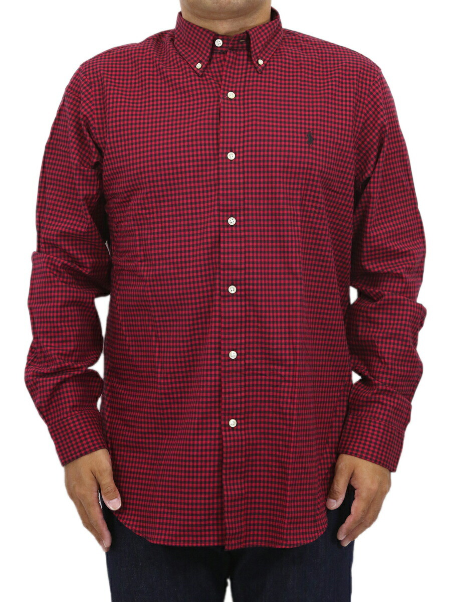Рубашка Polo Ralph Lauren классического покроя в клетку с длинным рукавом и пуговицами на пуговицах с пони