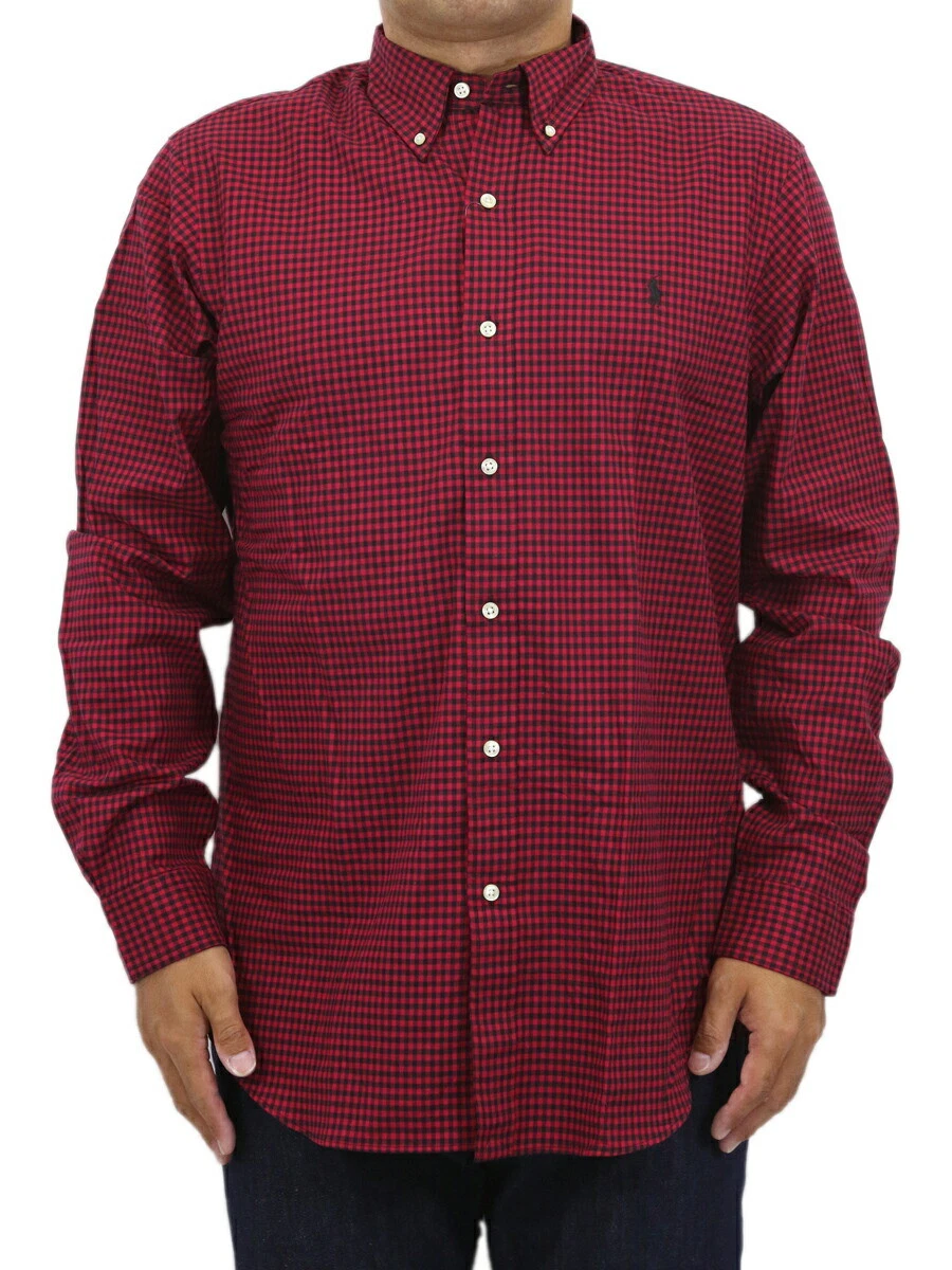 Polo Ralph Lauren Classic Fit Long Sleeve Gingham Check Button-Down Shirt w/pony