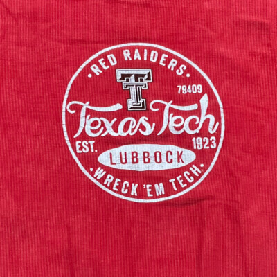 Vintage Texas Tech Shirt Red Raiders Pressbox Spirit Unisex Pullover Size Small