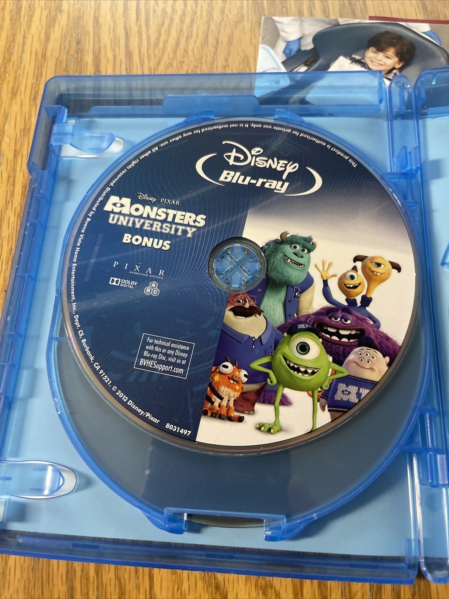 Disney Pixar MONSTERS UNIVERSITY Blu-ray & DVD 3 Disc Collector's