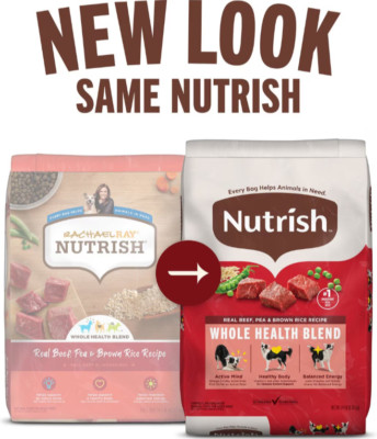Rachael Ray Nutrish Real Beef, Pea & Brown Rice Recipe Dry Dog Food, 40 lb. Bag