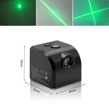 Mini Green Line Laser Level Positioner Horizontal Vertical Cross Beam 520nm USB