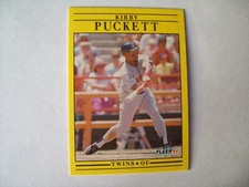 KIRBY PUCKETT MINNESOTA TWINS 1991 FLEER #623 MLB BASEBALL HOF