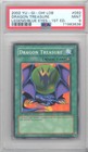 PSA 9 - Yu-Gi-Oh Card - LOB-092 - DRAGON TREASURE (common) *1st Edition* - MINT