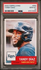 2023 Topps Living Set #655 Yandy Diaz PSA 10 Gem Mint 87013066