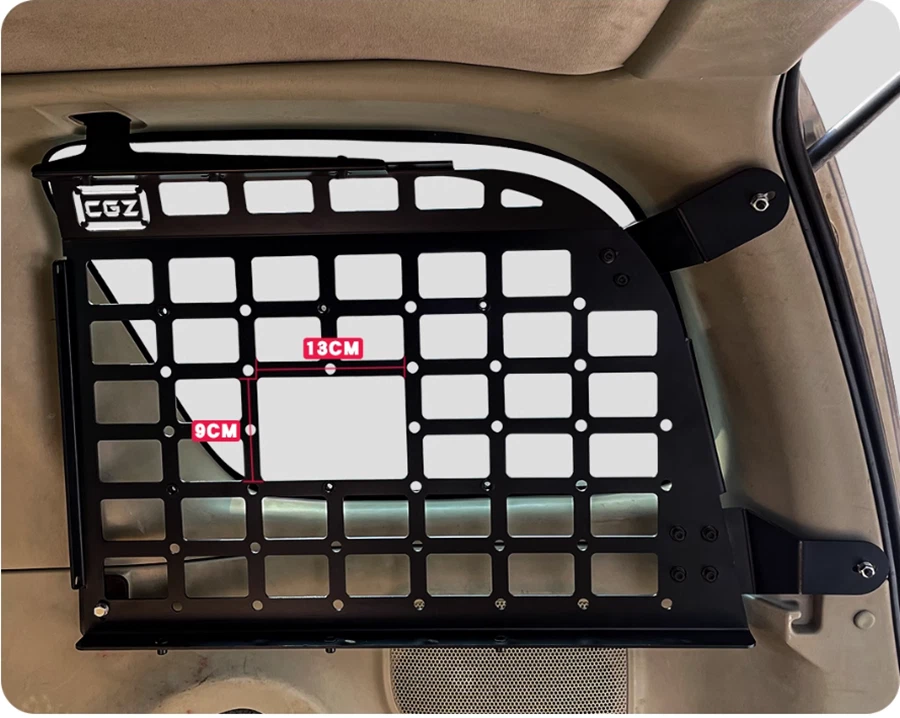 Panel de flanco de almacenamiento ventana lateral trasera MOLLE para Nissan Xterra 2005-2013 Foto 4 de 4