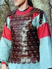 MEDIEVAL Breastplate Larp Costume Medieval Viking Leather scale Armor