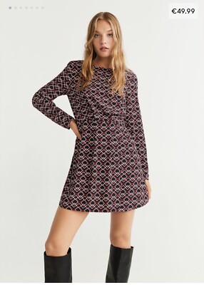 mango textured short dress Textured short dress