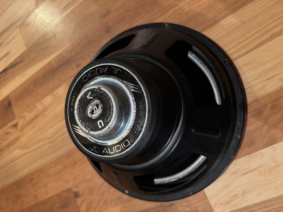 old school vintage jl audio subwoofer 12w04 BRAND NEW SUROUND! eBay