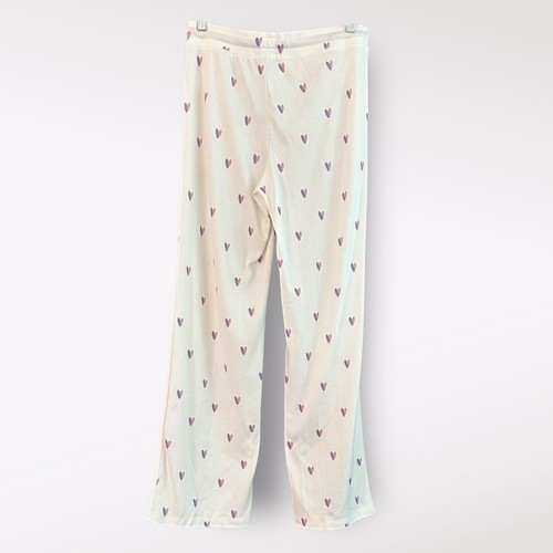 PJ Salvage Heart Print Pajama Pants. Ivory Pink & Purple. Size S. New with Tags - Bild 3 von 13