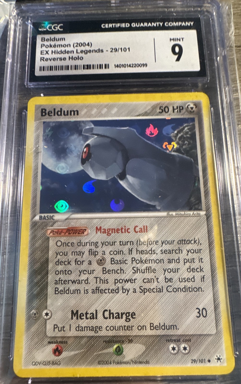Beldum 29/101 EX Hidden Legends Reverse Holo