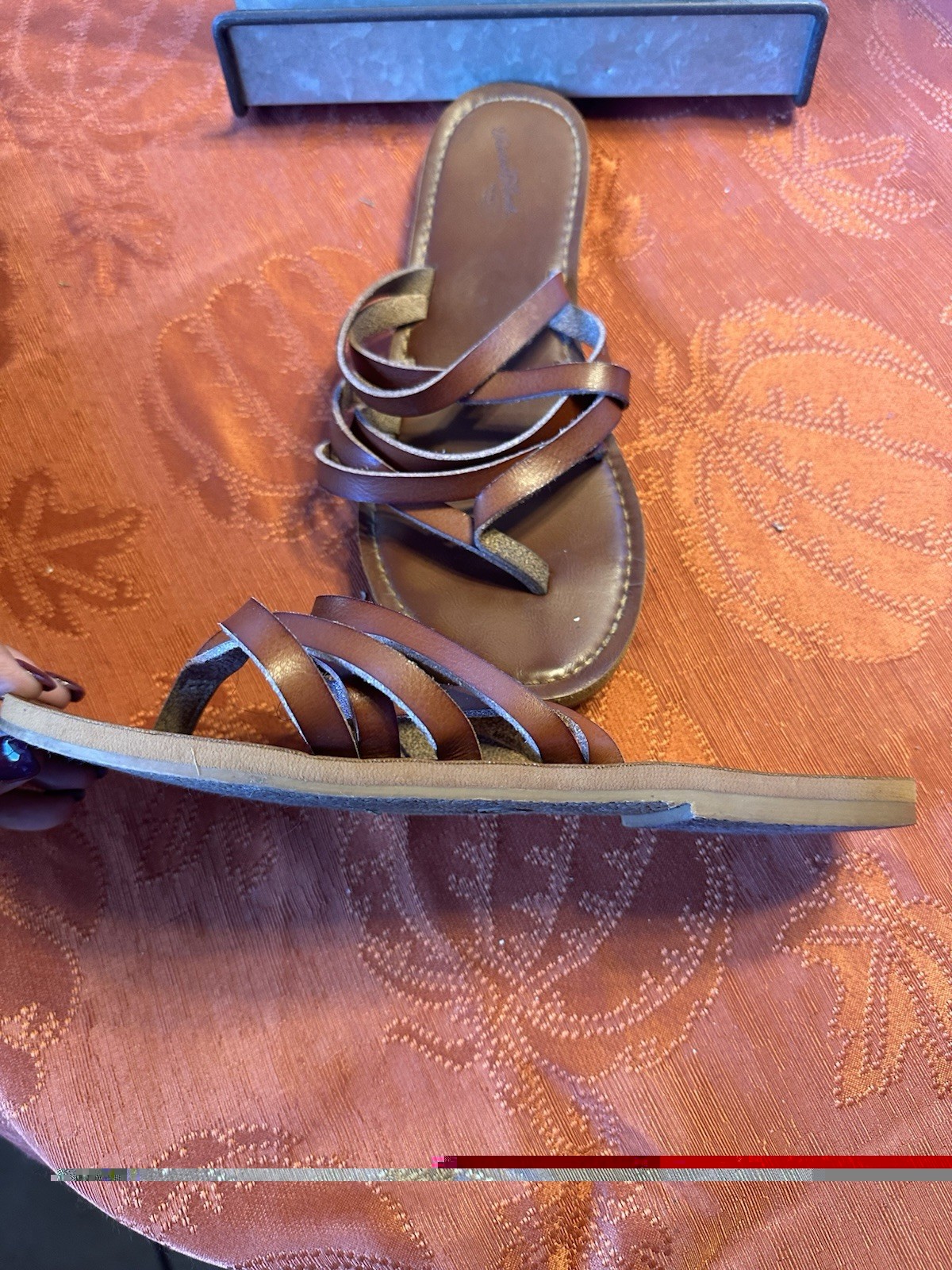 Universal Thread Sandals Brown Strappy Women’s Si… - image 2