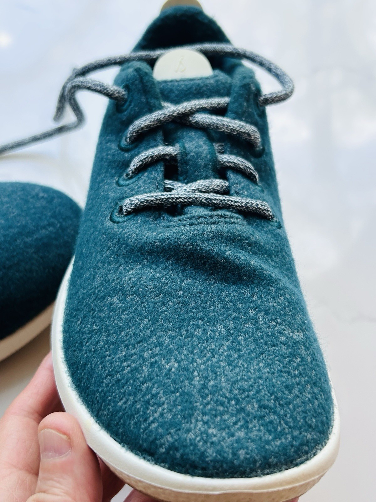 SAOLA Scarpe da corsa Allbirds donna lana runner Mizzle Aurora suola panna taglia 8