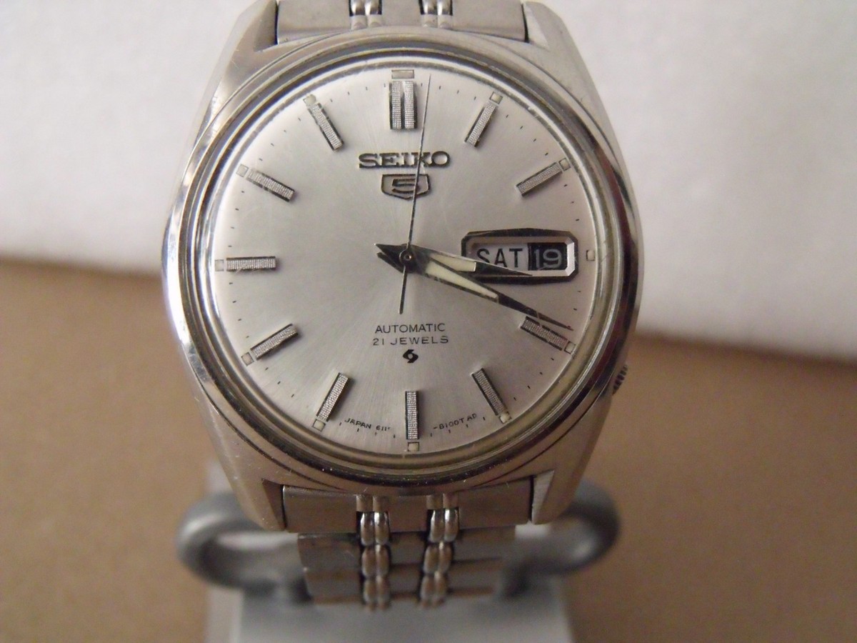 現状品★SEIKO5 21JEWELS 6119-7040T AD メンズ腕時計 JA-0446| セイコー ファイブ 6119-7040 アンティークダイヤル