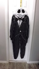 Nightmare Before Christmas Jack Skellington Union Suit Pajama Costume Adult M