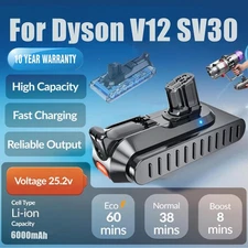 For Dyson V12 Detect Absoulte SV46 Detect Slim Vacuum Cleaner Battery 8000mah
