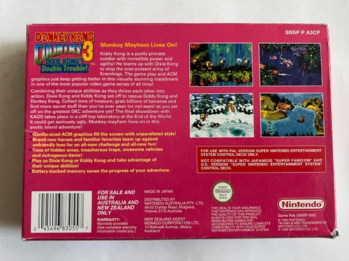 Donkey Kong country 3 - *Box only* - AUS - Super Nintendo SNES - Photo 2/12