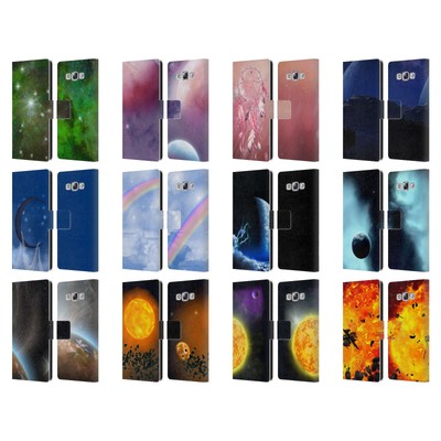 SIMONE GATTERWE CLOUD AND SPACE LEATHER BOOK WALLET CASE FOR SAMSUNG PHONES 3
