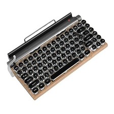 83-Key Mechanical Keyboard - Retro Typewriter Wireless Bluetooth Gaming