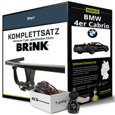 Anh�ngerkupplung BRINK starr f�r BMW 4er Cabrio +E-Satz Kit NEU