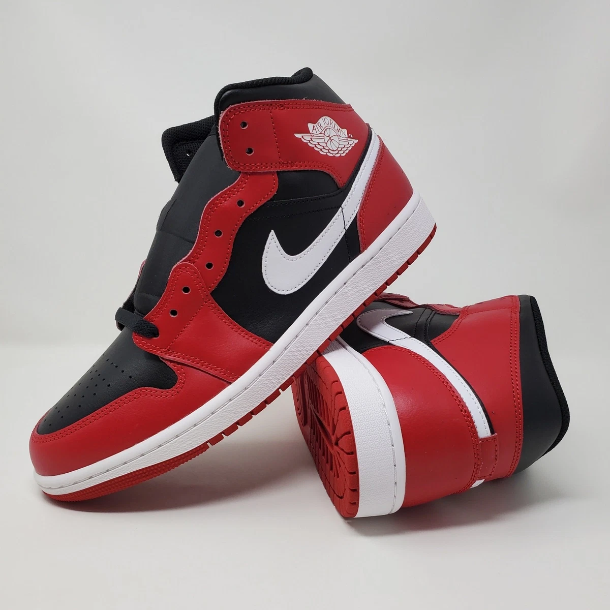 Jordan 1 Mid Black Gym Red for Sale - Authenticity Guaranteed - eBay