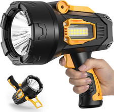 Rechargeable Spotlight, Super Bright 2,000,000 Lumens Led Flashlight Handheld Sp