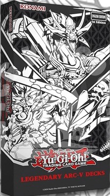 Yugioh Legendary ARC-V Decks Konami English Factory Sealed Preorder Ship on 8/7