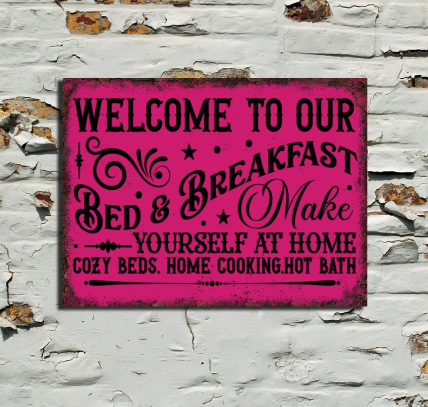 Metal sign MUM'S - Bed and breakfast