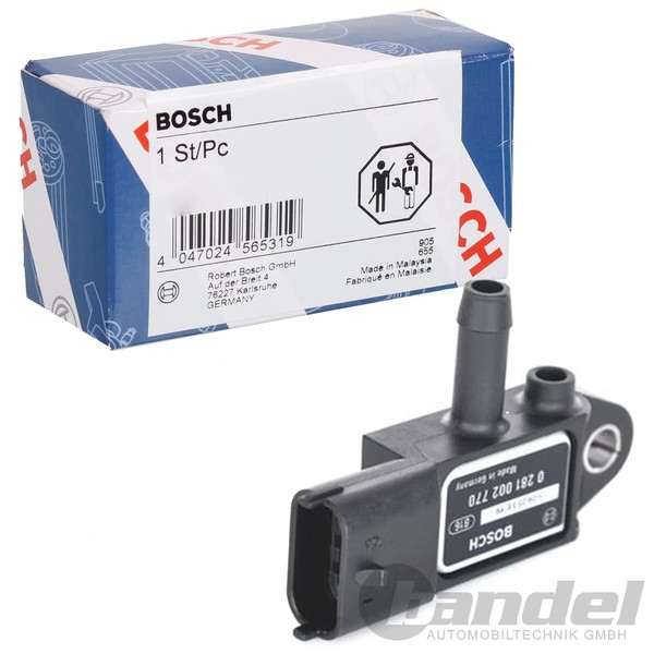 Bosch Sensor, Abgasdruck Differenzdrucksensor FüR Fiat Bravo Grande Idea Punto-image