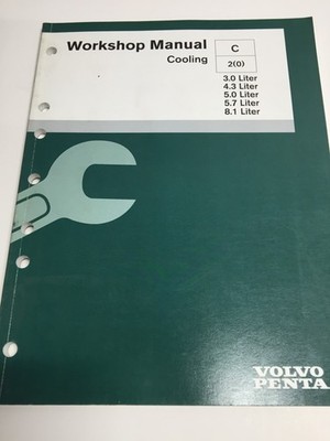 OEM Volvo Penta Boat Manual COOLING  C 2.0--3.0L, 4.3L 5.0L, 5.7L, 8.1L #7748163