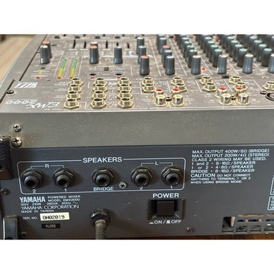 Yamaha EMX 2000 Powered Mixer Console, 12-Channel, 7-Band EQ