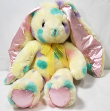 Commonwealth Plush Bunny Rabbit Yellow Polka ...