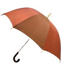 Vtg Aramis Signature Wood Celluloid 34  Red/browns Umbrella
