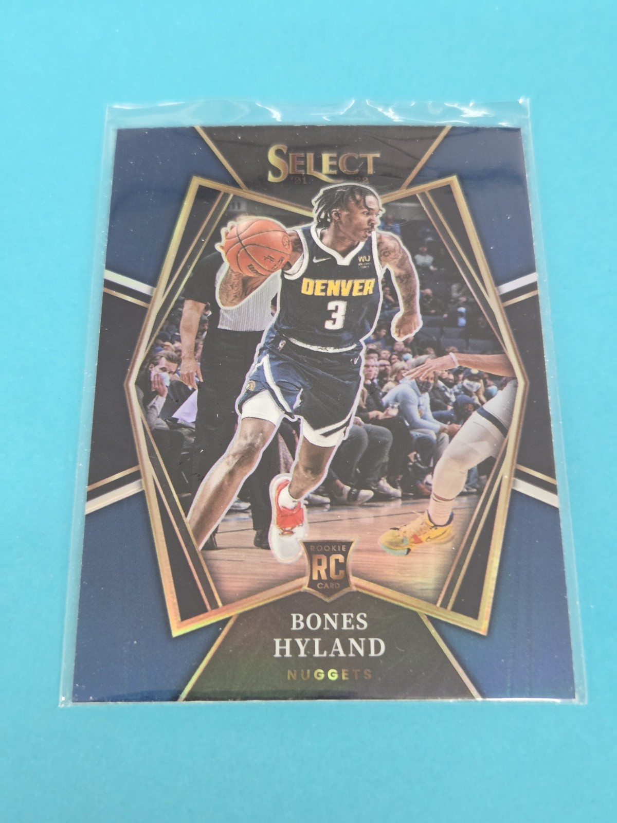 2021-22 Select Blue Prizms RC #174 Bones Hyland Nuggets BASKETBALL Card L9