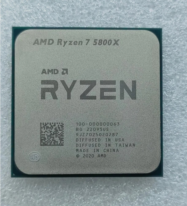 Procesador CPU AMD Ryzen 7 5800X 3,8-4,7 GHz 8 núcleos 16 horas Socket AM4 105 W R7-5800X